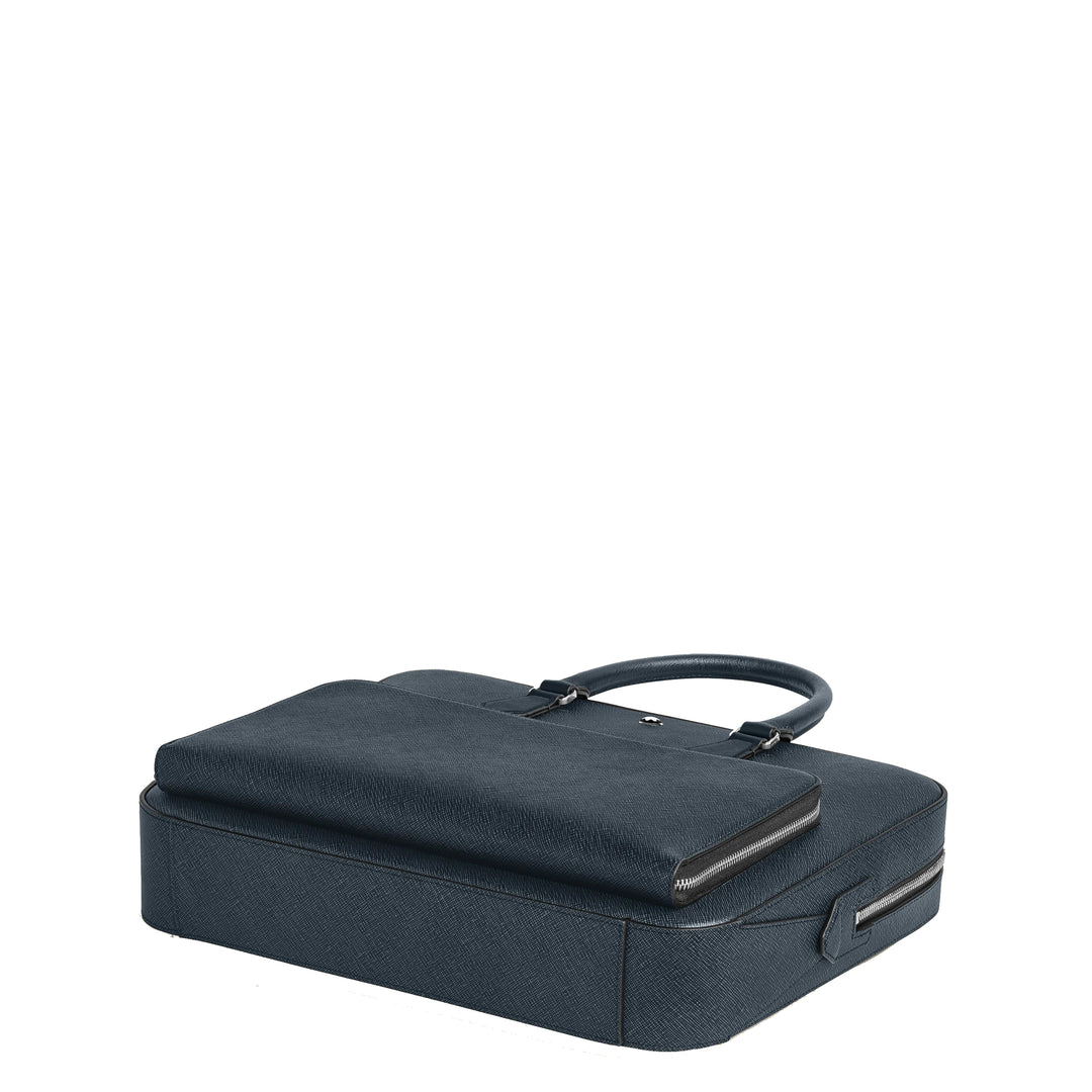 Montblanc Blue Sartorial Media Tweed Blue 220332 bag
