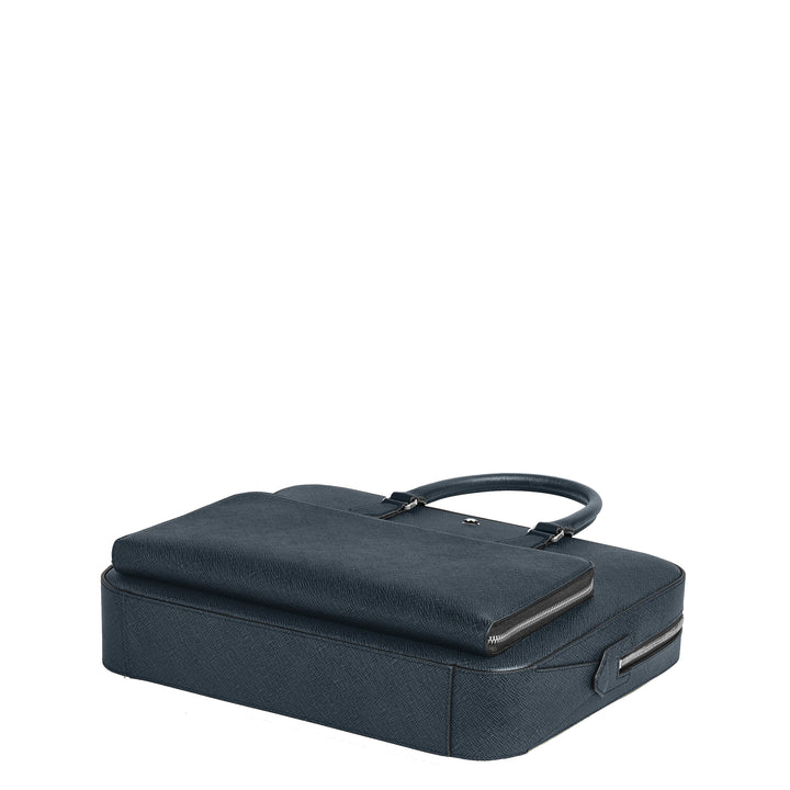 Montblanc Blue Sartorial Media Tweed Blue 220332 bag