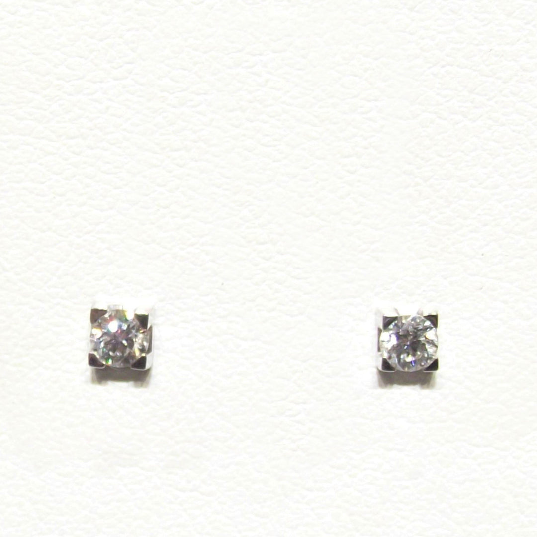 Davite & Delucchi Серьги Punto Светлое 18-каратное бриллиантовое золото 0,38ct VS G BB8283-38