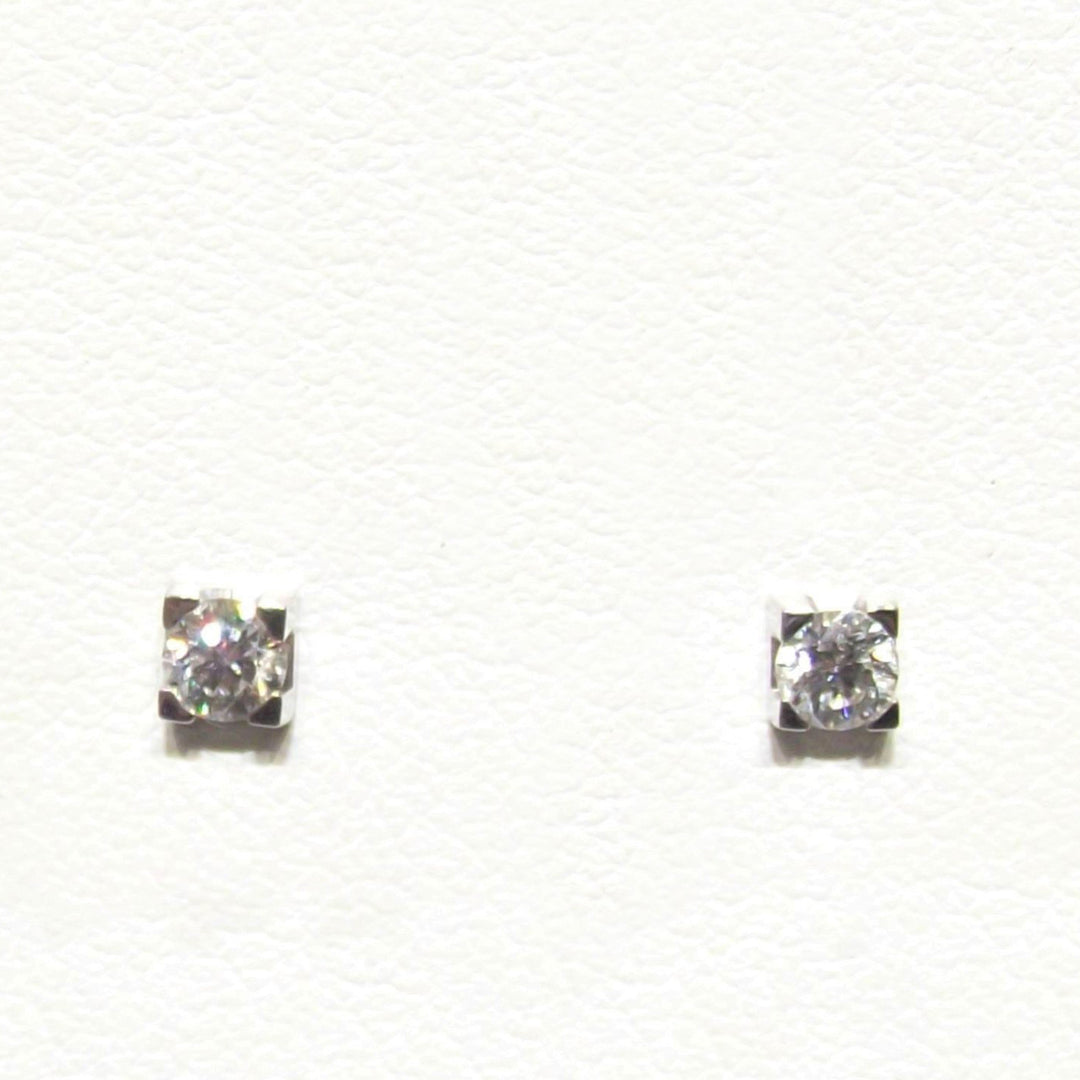 Серьги Davite & Delucchi Punto Светлое 18-каратное бриллиантовое золото 0.40ct VS G BB8283-40