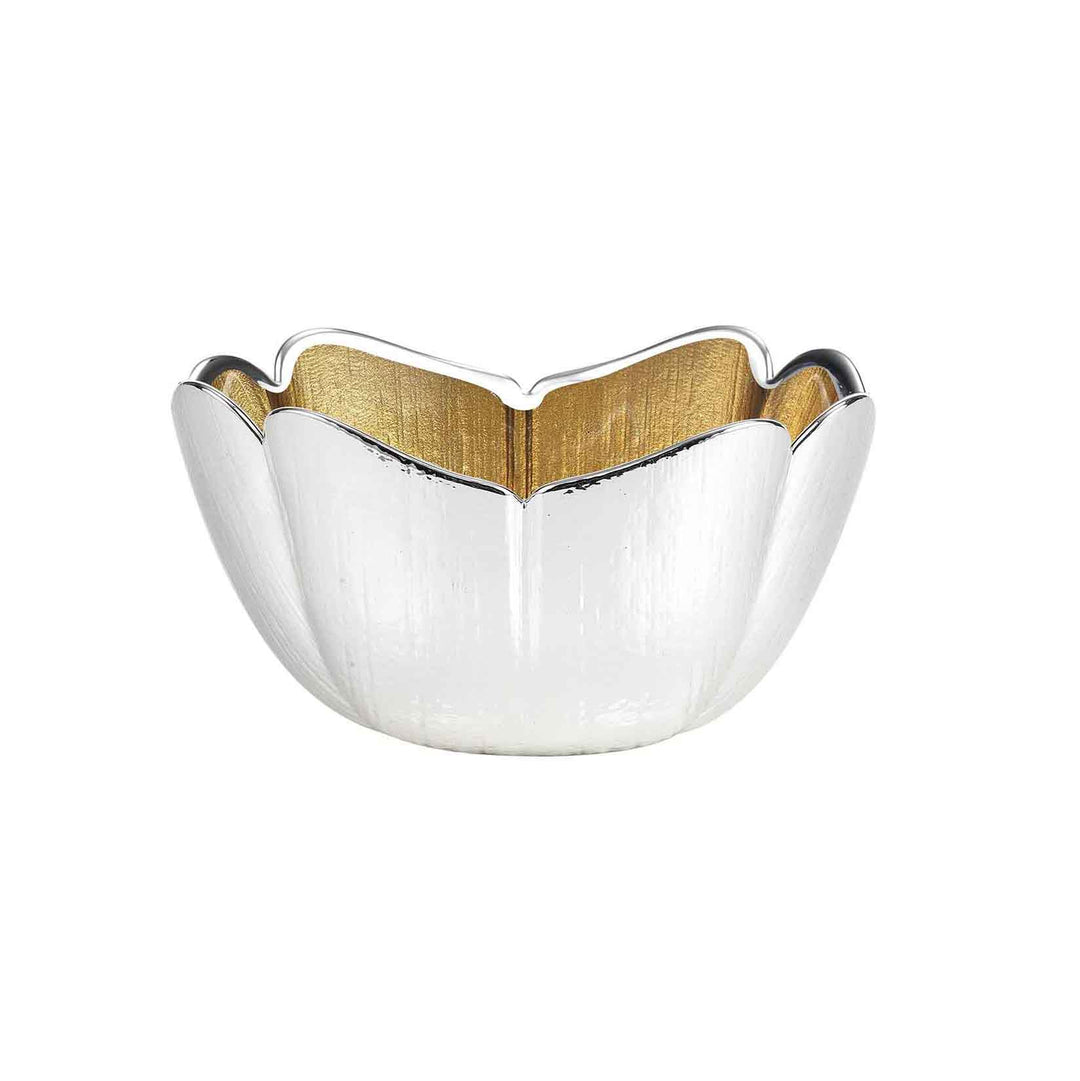 Стеклянная чаша Argenesi Тюльпан 22 см H.10cm Золото 1.753487