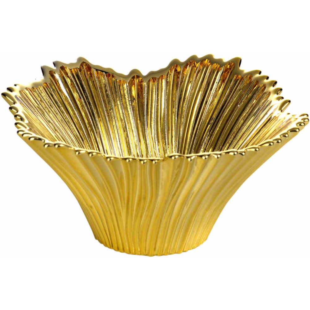 Архенеси стеклянная чаша Венеция Gold Edition 20 см H.11cm золото 1.850036