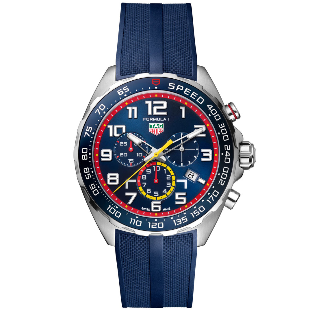 Часы TAG Heuer Formula 1 Red Bull Racing Edition 43 мм синий кварцевый стальной CAZ101AL.FT8052