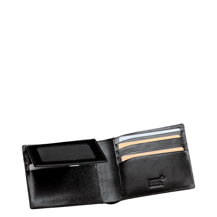 Montblanc Кошелек 11 отсеков с прозрачным карманом Meisterstück черный 130071