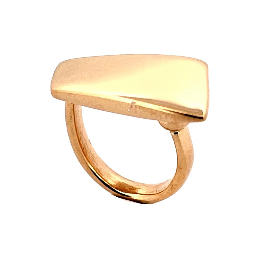 Кольцо Pitti e Sisi Cuspite Stonehenge стерлингового серебра 925 с отделкой PVD желтого золота AN 9674G