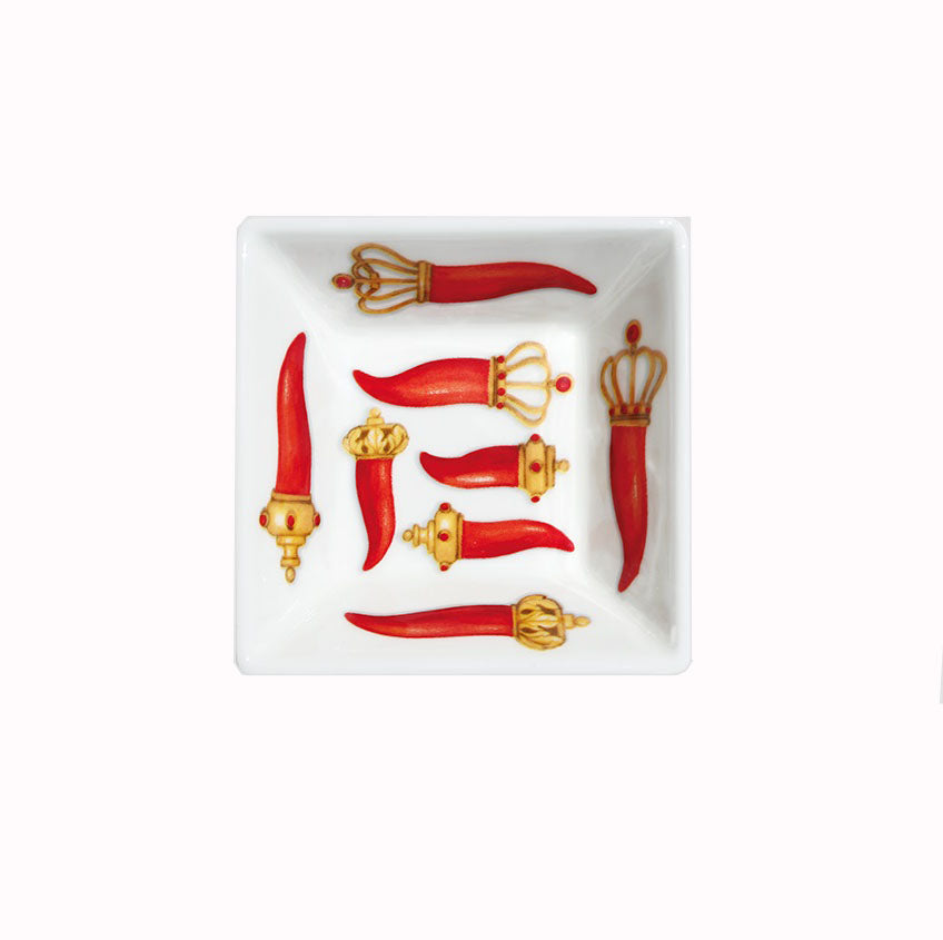 Taitou квадратный шар Красный Fortune фарфор тонкой кости Китай 12-11-14