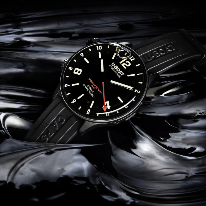 Удачный капсайл часы DLC 45 мм черная кварцевая стальная отделка DLC Black 8770