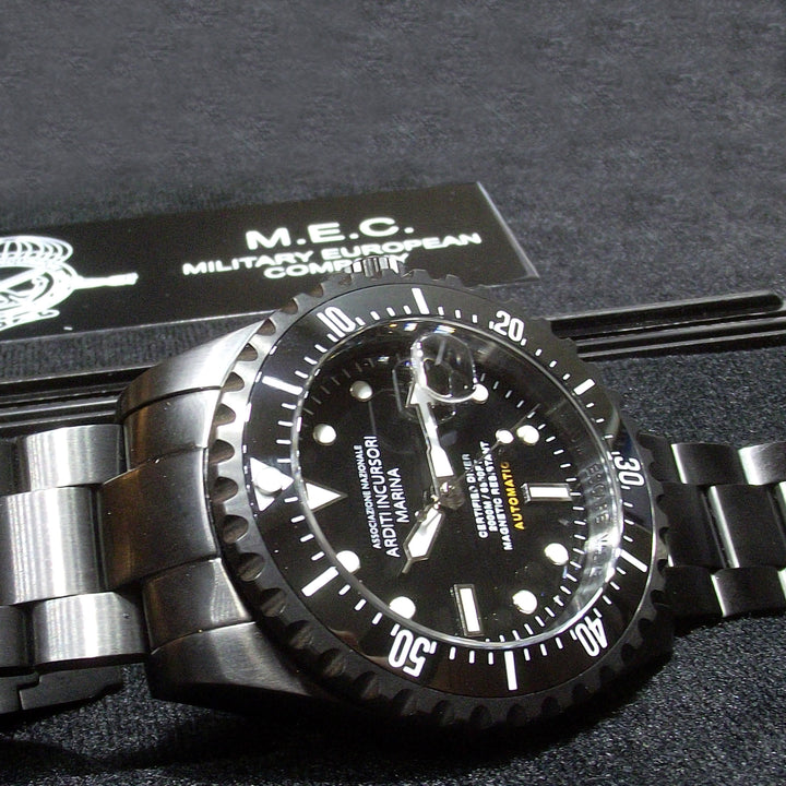 M.E.C. часы Национальная ассоциация Aarditi морских рейдеров 45mm черный автоматический стальной отделка черный GA3-PBR (25)