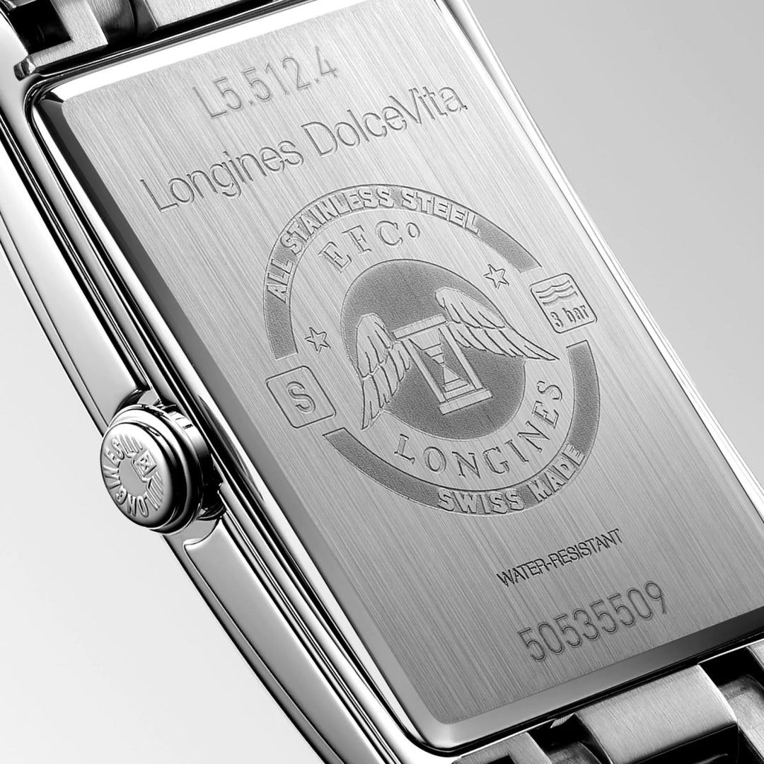 Часы Longines DolceVita 23.3x37mm белый кварцевый стальной L5.512.4.75.6