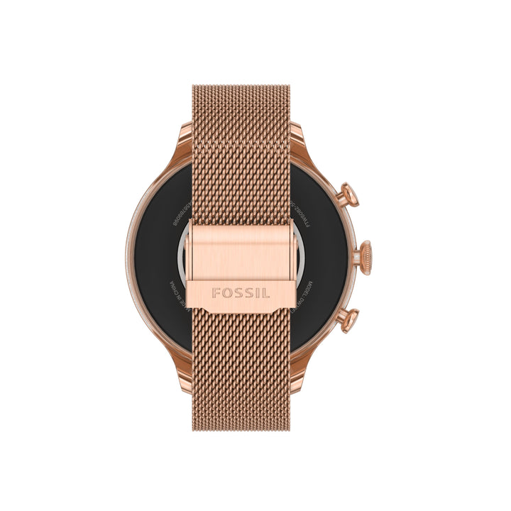 Fossil smartwatch Gen 6 с стальным браслетом из розового золота FTW6082