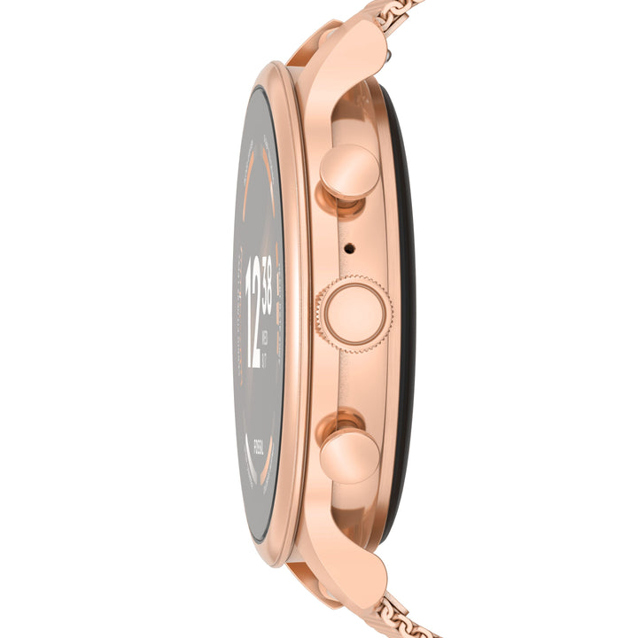 Fossil smartwatch Gen 6 с стальным браслетом из розового золота FTW6082
