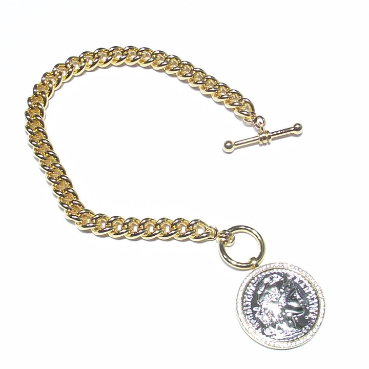 Sovereigne Chain Bracelet Stgong Fashion Mood Collection Bronze Bronze PVD желтый золото J6190