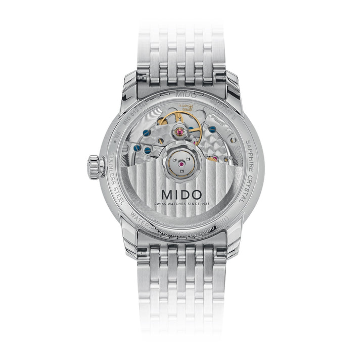 Mido часы Baroncelli Наследие леди 33 мм белый автоматический сталь M027.207.11.016.00