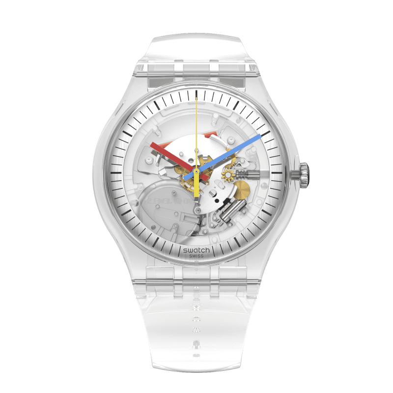 Часы Swatch CLEARLY Originals New Gent 41mm SO29K100