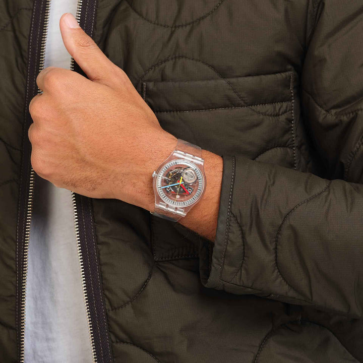 Часы Swatch CLEARLY Originals New Gent 41mm SO29K100