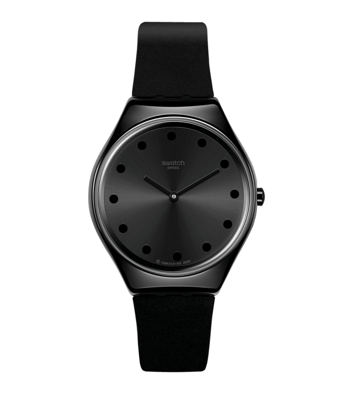 Часы Swatch DARK SPARK Originals Кожа Irony 38mm SYXB106
