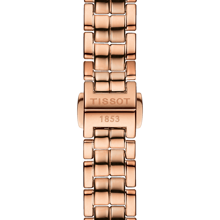 Часы Tissot Flamingo 30mm Мать жемчуга кварцевая сталь отделка PVD розовое золото T094.211.33.116.02