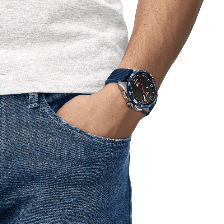 Tissot смарт-часы T-Touch Connect солнечный синий T121.420.47.051.06