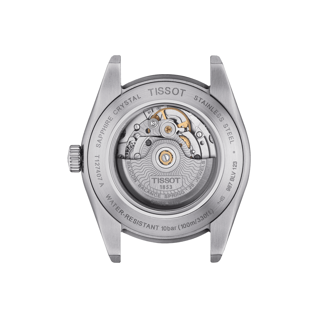 Часы Tissot Gentleman Powermatic 80 Silicium 40mm синий сталь T127.407.16.041.00