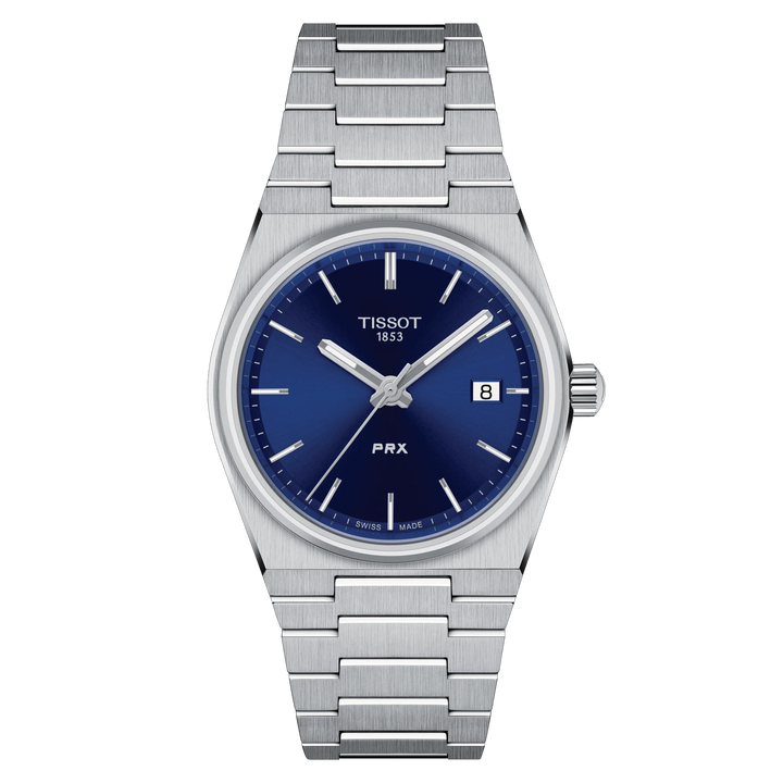 Часы Tissot PRX 35mm синие кварцевые стальные T137.2.110.11.041.00