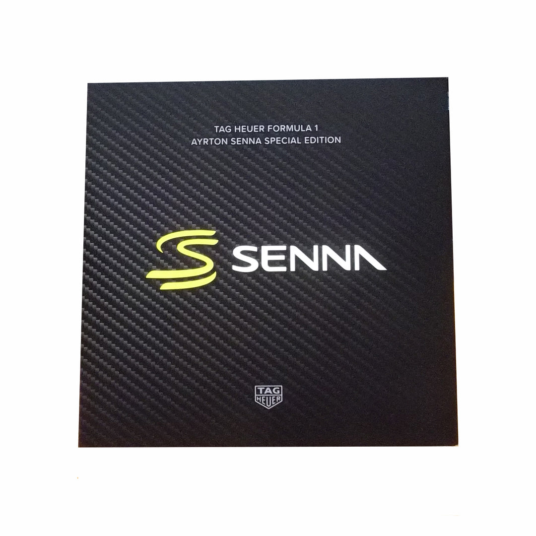 Tag Heuer Clock Formula 1 x Senna 43 мм серая кварцевая стальная отделка Pvd Black Caz101aj.fc6487