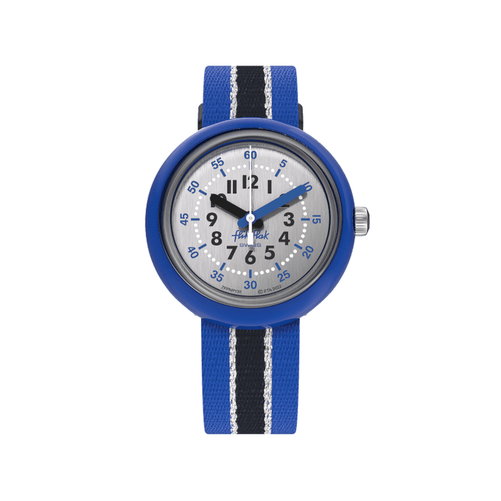 Flik Flak часы SHINE в серебре Бледно-синий 32mm FPNP130