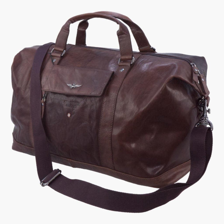 Aeronautica Militare Borsone viaggio in vera pelle VINTAGE AM306-NE - Capodagli 1937