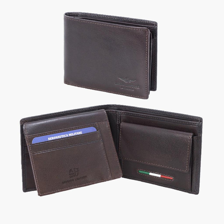 Aeronautica Militare Portafogli con porta-spicci e porta-documento linea Target AM173-MO - Capodagli 1937