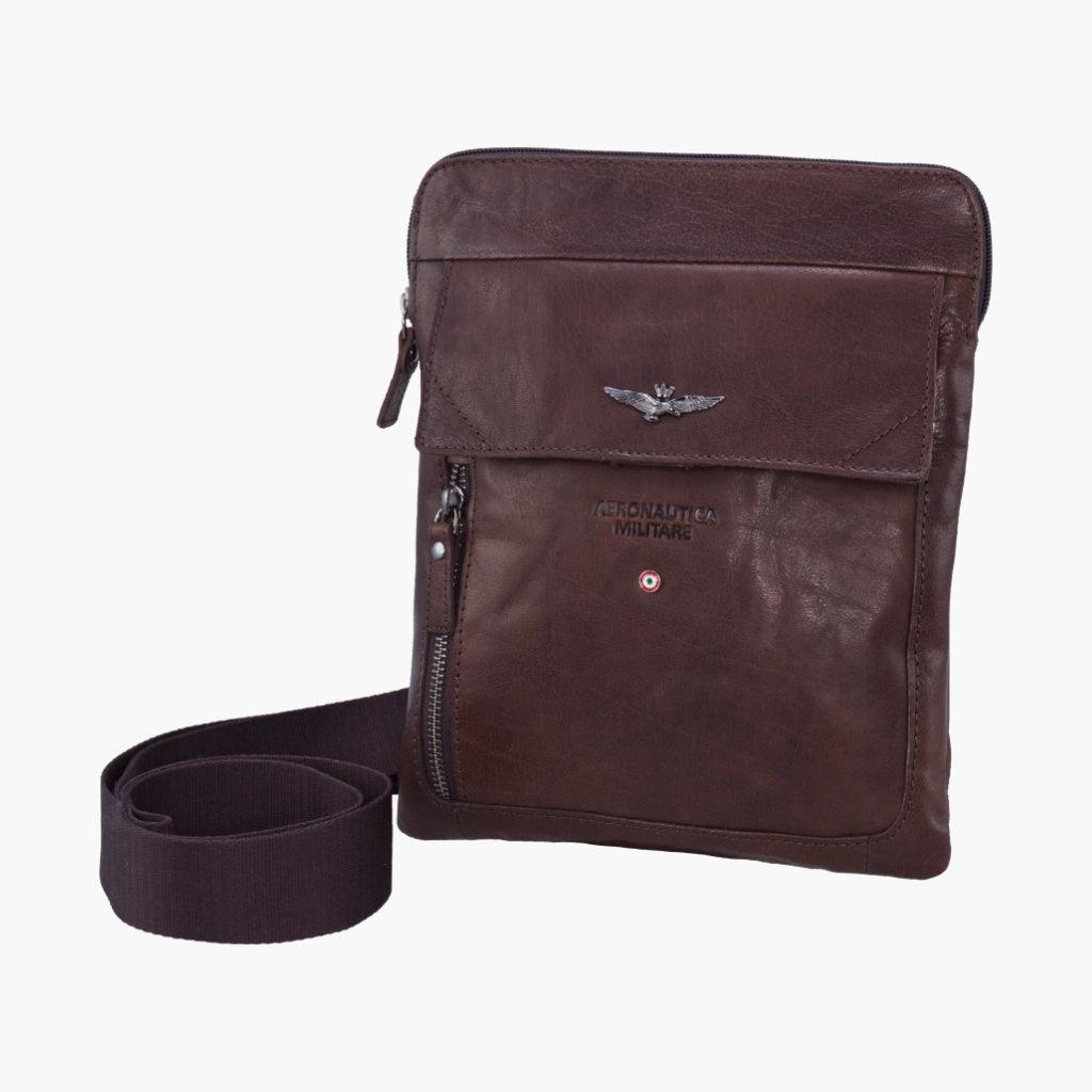 Aeronautica Militare Tracolla porta tablet in pelle Vintage AM302-MO - Capodagli 1937