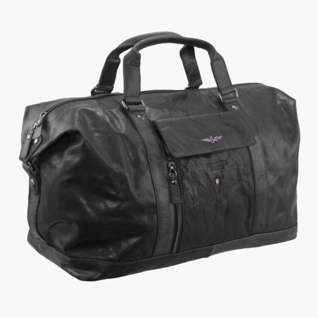 Aironautica Военный рюкзак путешествия натуральной кожи VINTAGE AM306-NE