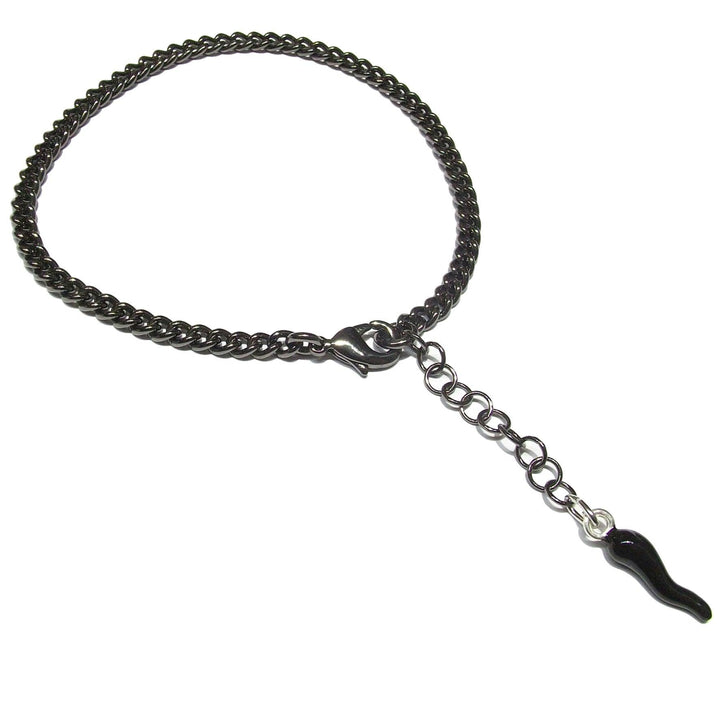 Capodagli bracciali Fortunelli Corno nero bronzo finitura PVD rutenio argento 925 BR-BR-0004 - Capodagli 1937