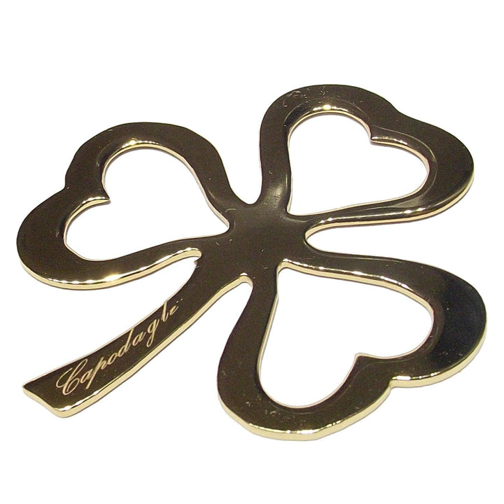 Capodagli charm portafortuna Trifoglio bronzo finitura PVD oro giallo CPD-CIO-BRO-0001-G - Capodagli 1937