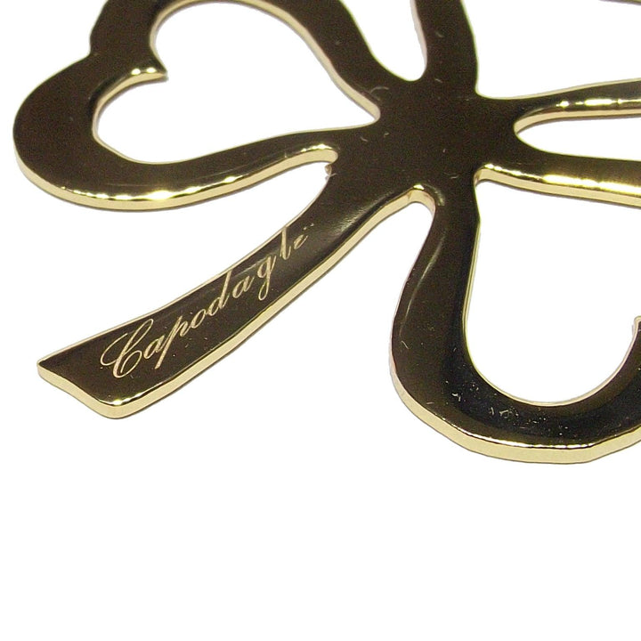 Capodagli charm portafortuna Trifoglio bronzo finitura PVD oro giallo CPD-CIO-BRO-0001-G - Capodagli 1937