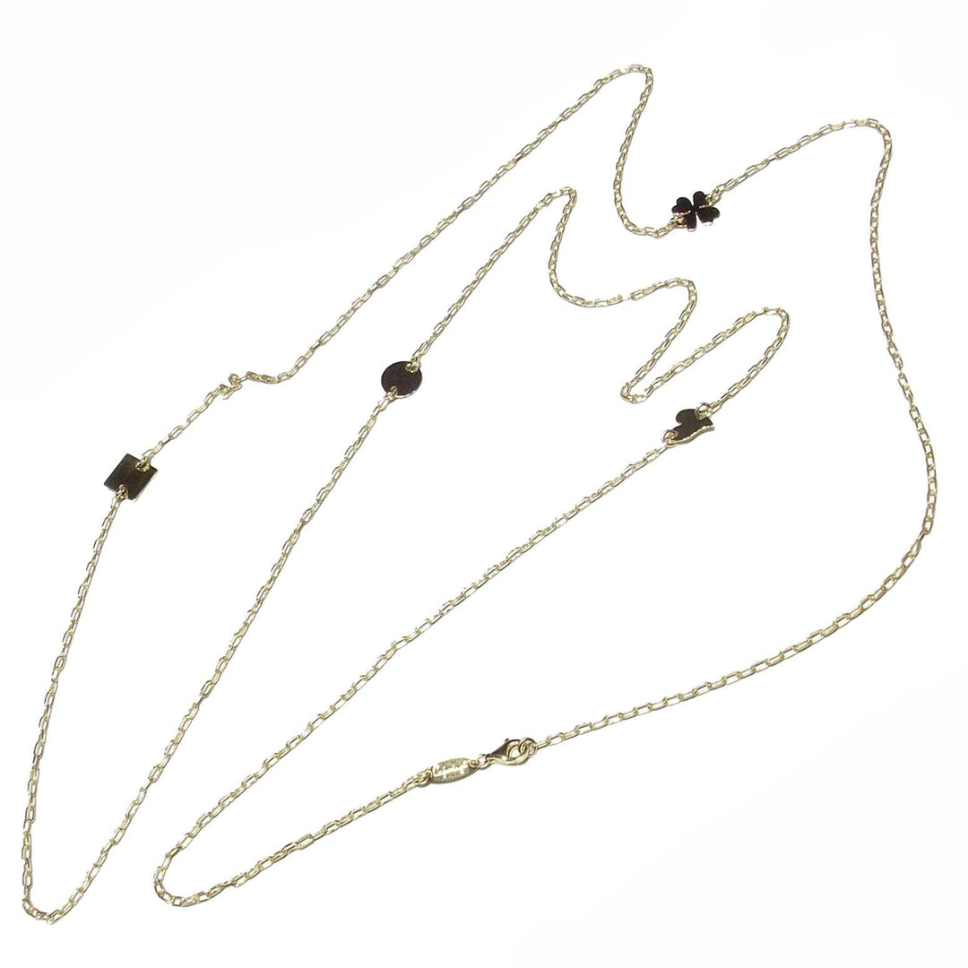 Capodagli collana I-Tag Elementi argento 925 finitura PVD oro giallo CPD-COL-ARG-0001-G - Capodagli 1937