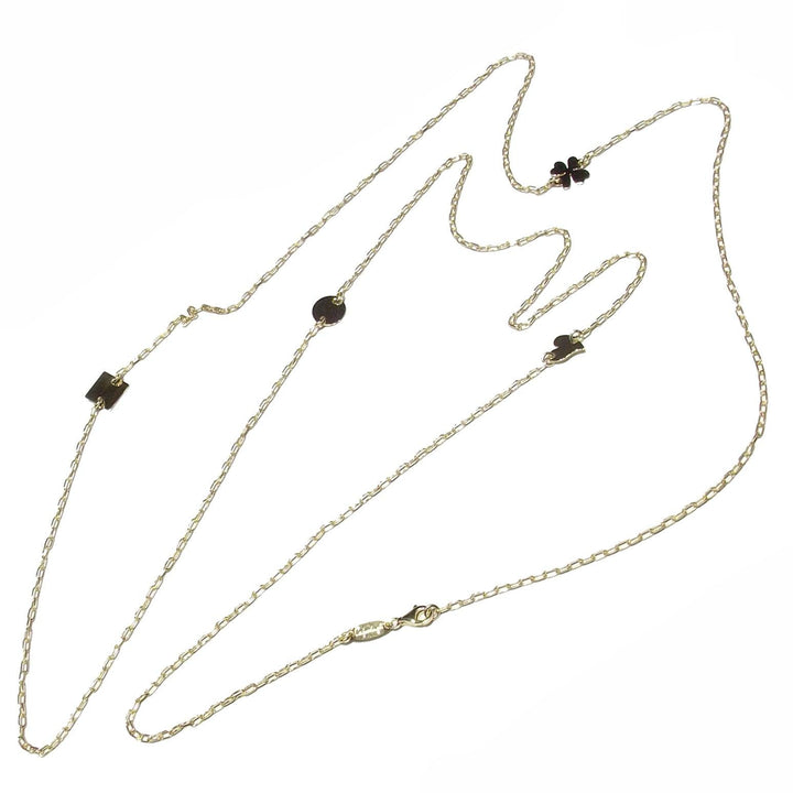 Capodagli collana I-Tag Elementi argento 925 finitura PVD oro giallo CPD-COL-ARG-0001-G - Capodagli 1937