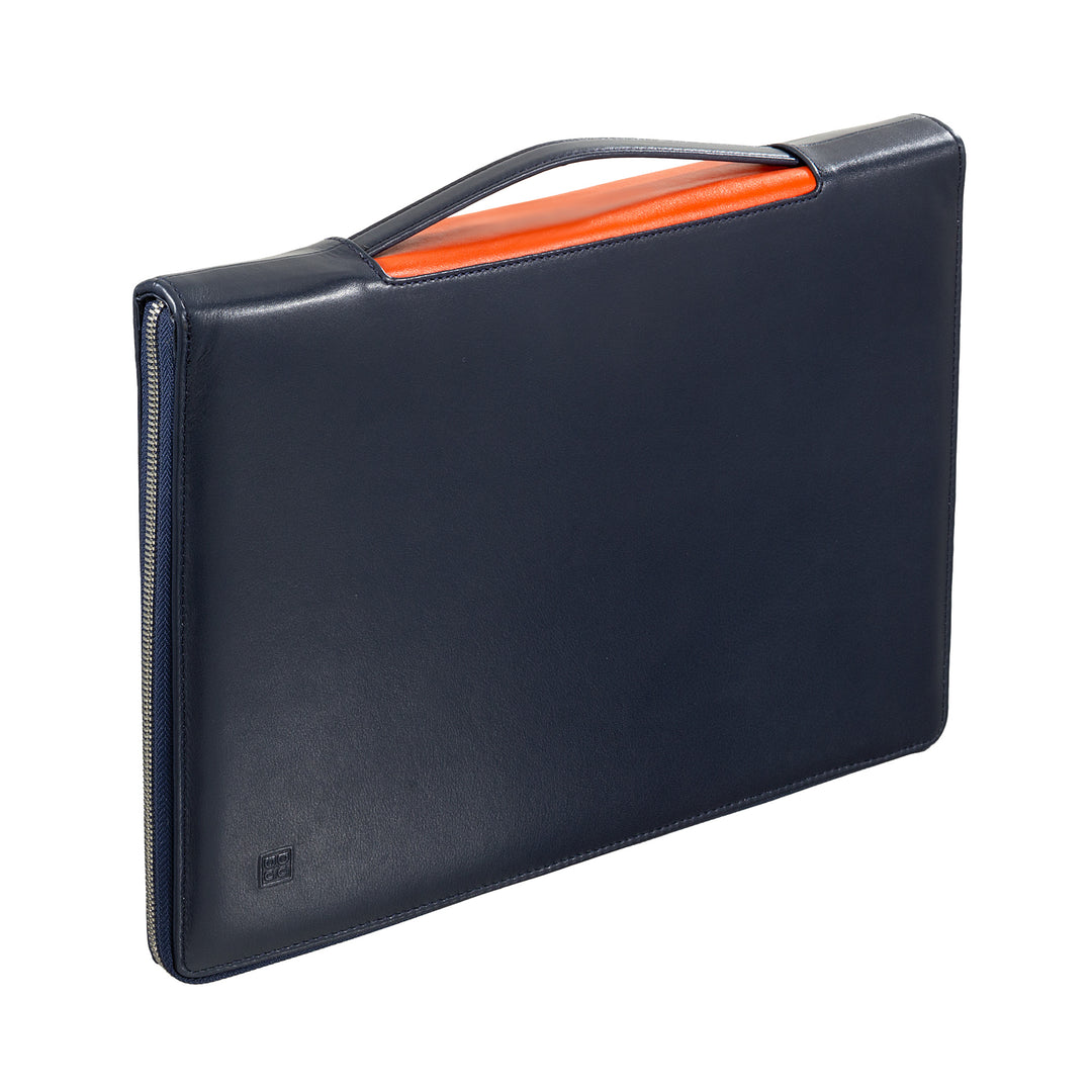 DuDu Бумажник A4 с кожаным молнией Nappa Organizer с застежкой-молнией с корпусом для планшета