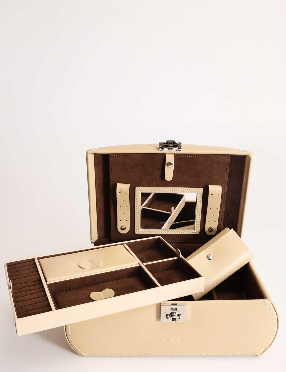Cofanetto porta gioielli Friedrich23 Cordoba piatto Beige 26480-8 - Capodagli 1937