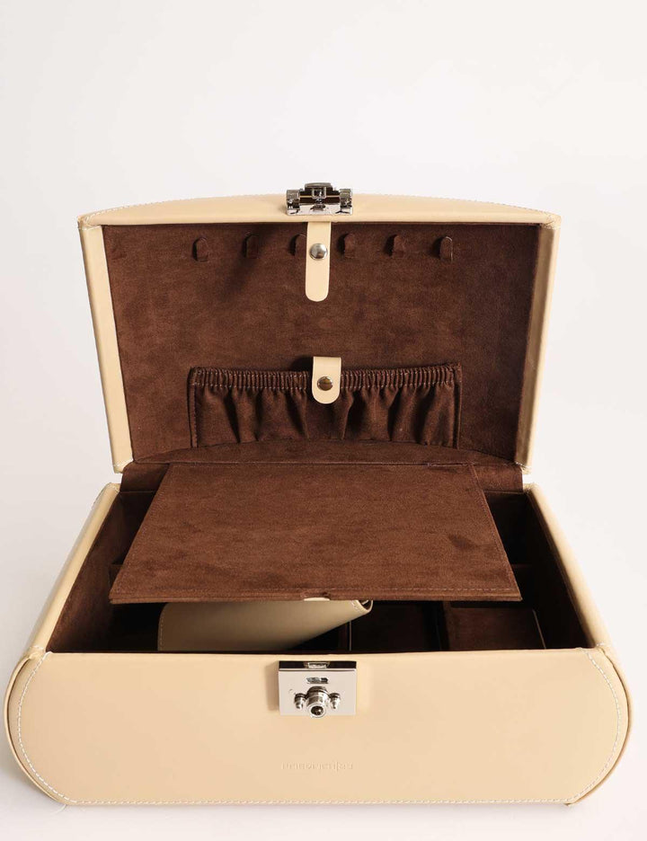 Cofanetto porta gioielli Friedrich23 Cordoba piatto Beige 26480-8 - Capodagli 1937