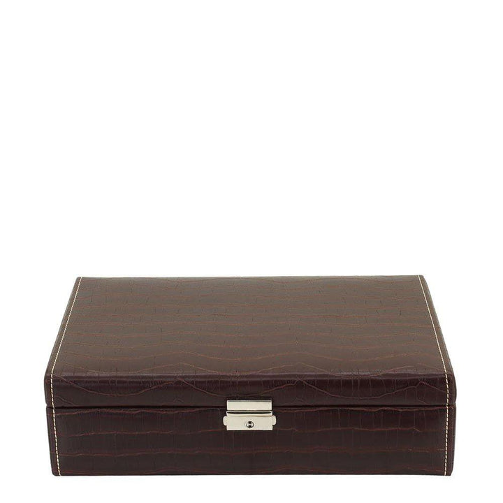 Cofanetto porta orologi Friedrich23 10 posti stampa cocco Testa di moro 20122-3 - Capodagli 1937