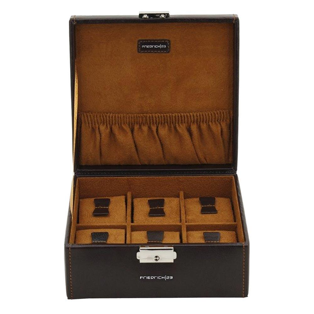 Cofanetto porta orologi Friedrich23 6 posti Testa di moro 20069-3 - Capodagli 1937
