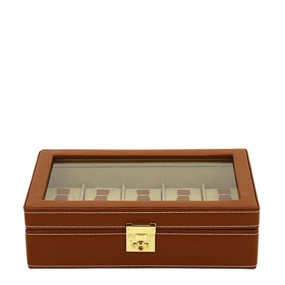 Cofanetto porta orologi Friedrich23 Cordoba 10 posti Brown 26215-3 - Capodagli 1937