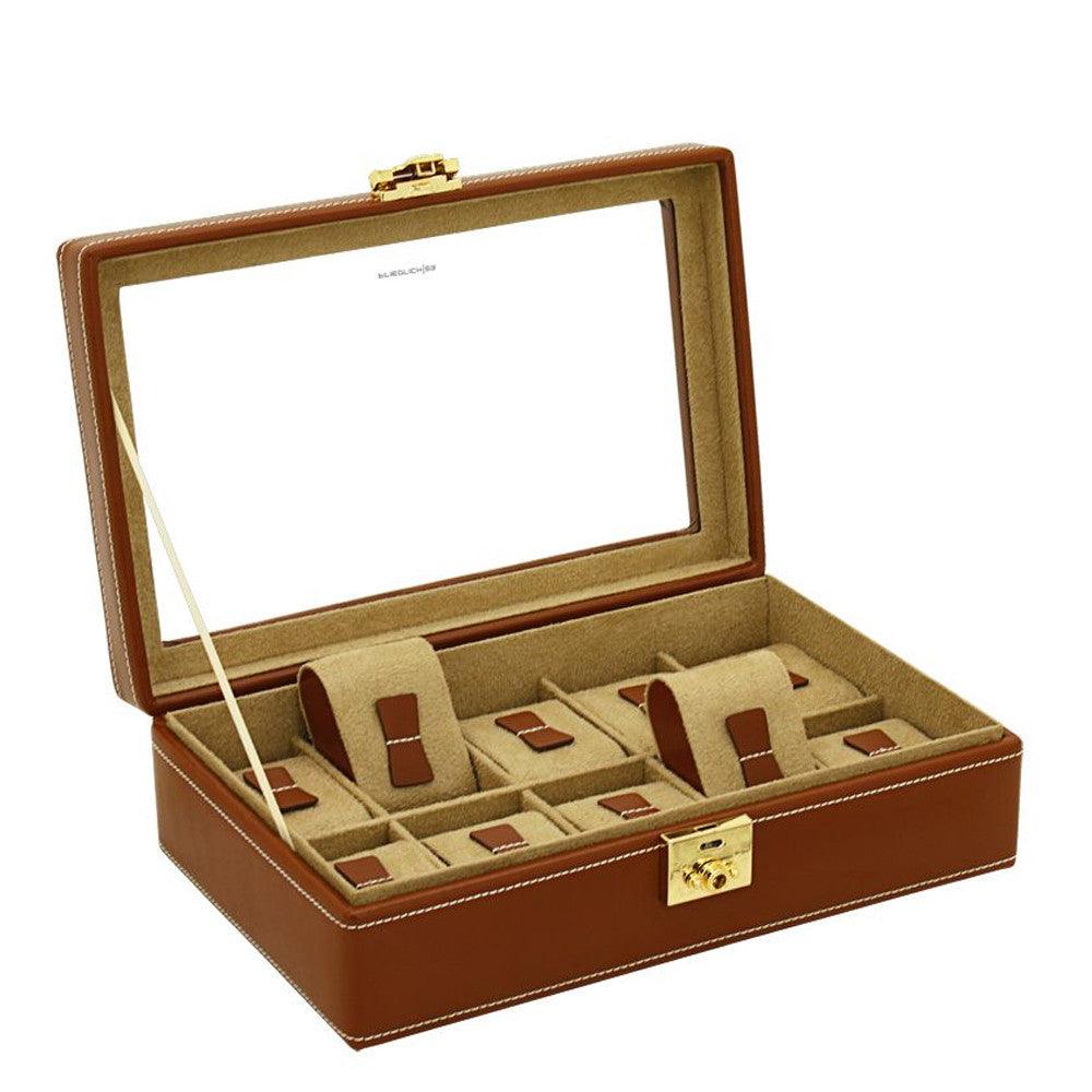 Cofanetto porta orologi Friedrich23 Cordoba 10 posti Brown 26215-3 - Capodagli 1937
