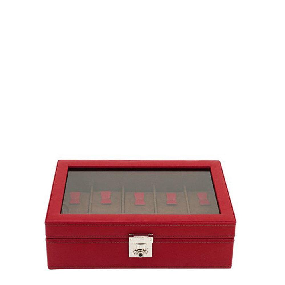 Cofanetto porta orologi Friedrich23 Cordoba 10 posti Rosso 26215-4 - Capodagli 1937