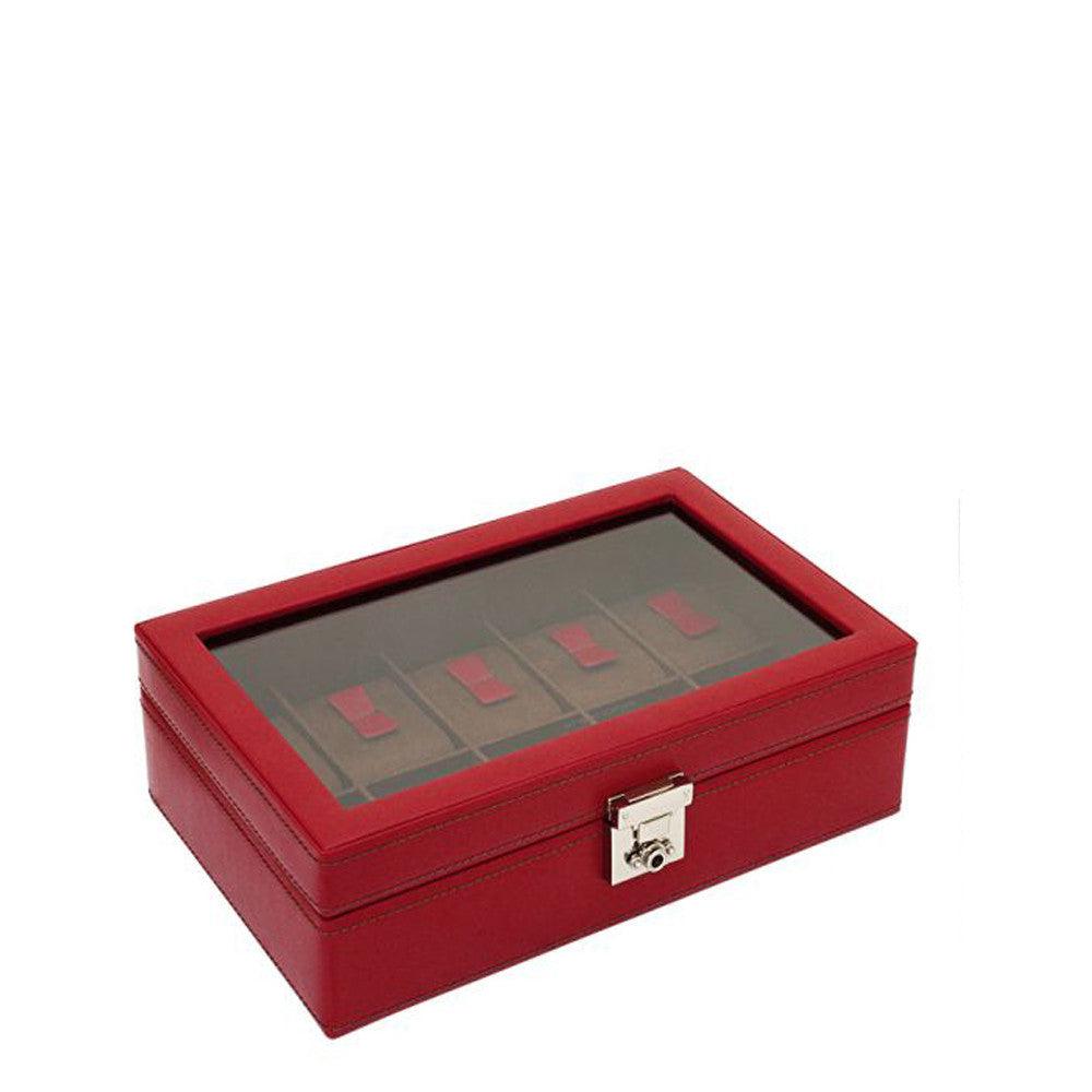 Cofanetto porta orologi Friedrich23 Cordoba 10 posti Rosso 26215-4 - Capodagli 1937