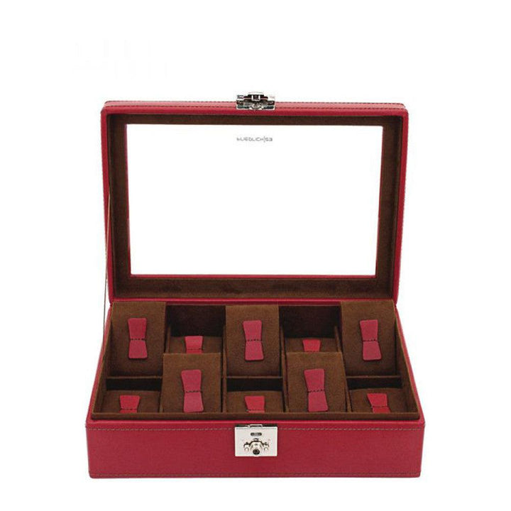 Cofanetto porta orologi Friedrich23 Cordoba 10 posti Rosso 26215-4 - Capodagli 1937