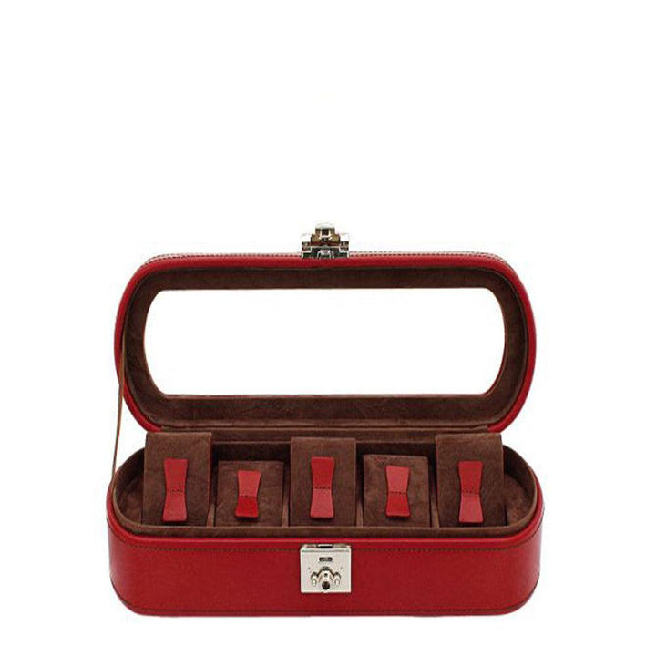 Cofanetto porta orologi Friedrich23 Cordoba 5 posti Rosso 26393-4 - Capodagli 1937