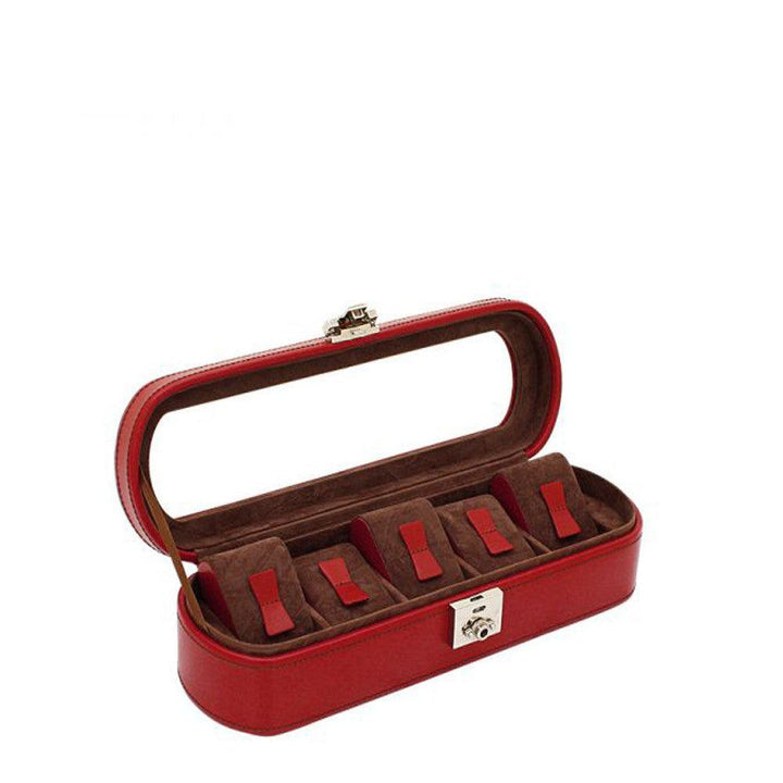 Cofanetto porta orologi Friedrich23 Cordoba 5 posti Rosso 26393-4 - Capodagli 1937