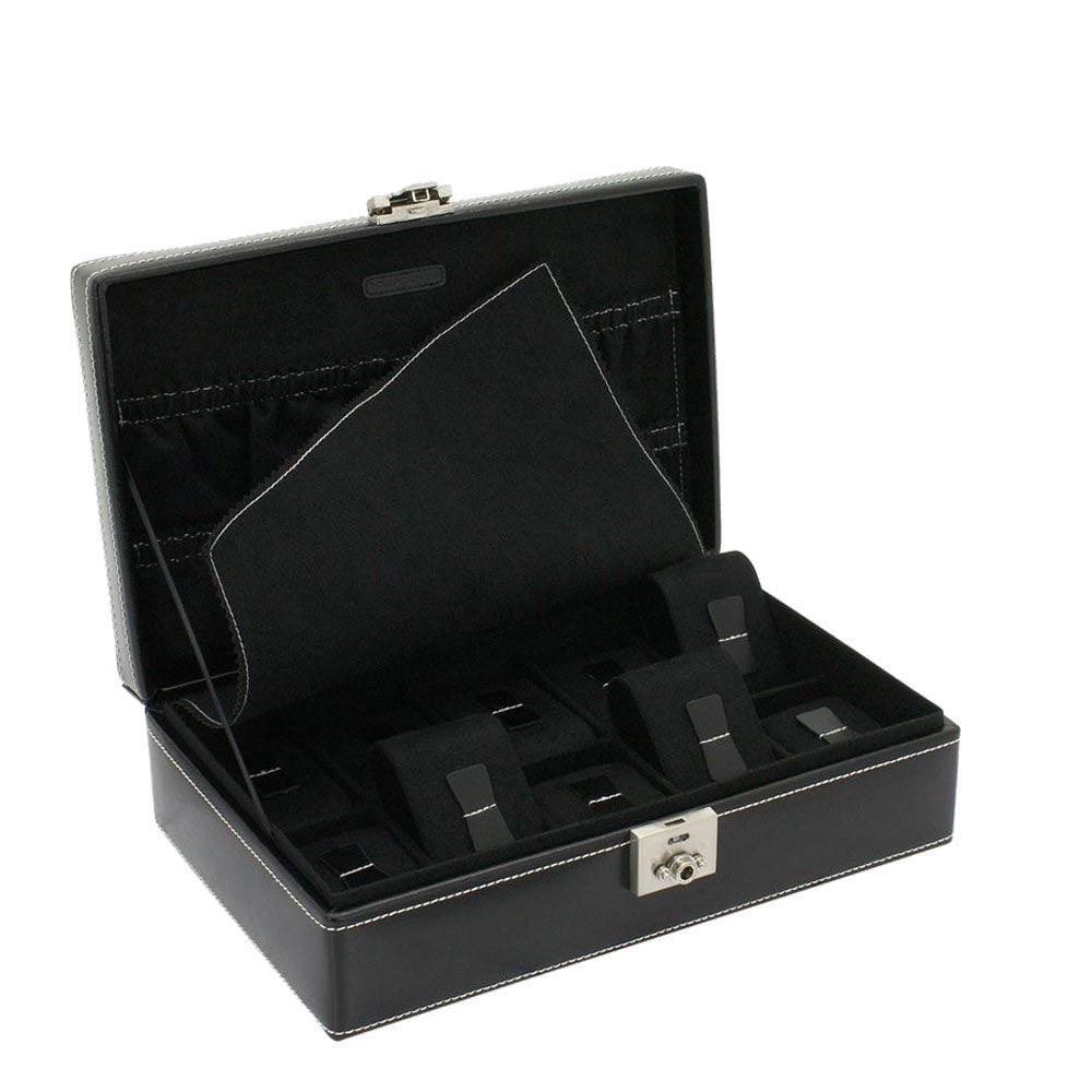 Cofanetto porta orologi Friedrich23 organizzata 10 posti Nero 26120-2 - Capodagli 1937