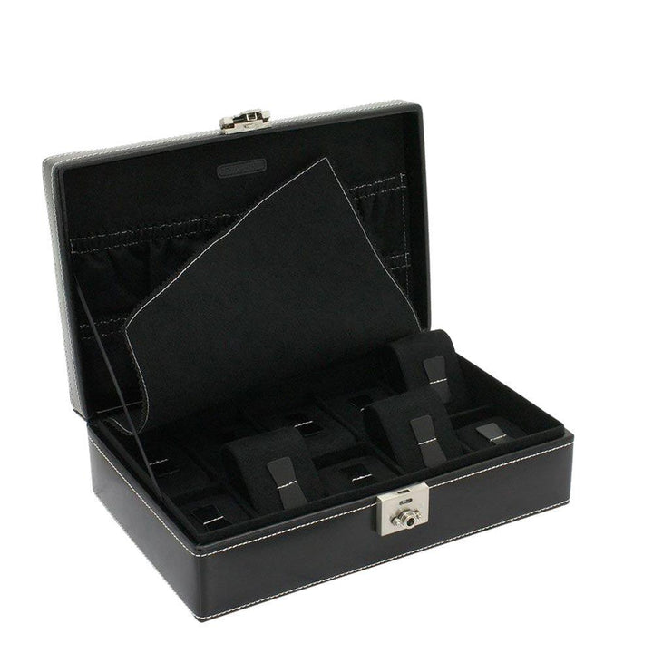 Cofanetto porta orologi Friedrich23 organizzata 10 posti Nero 26120-2 - Capodagli 1937