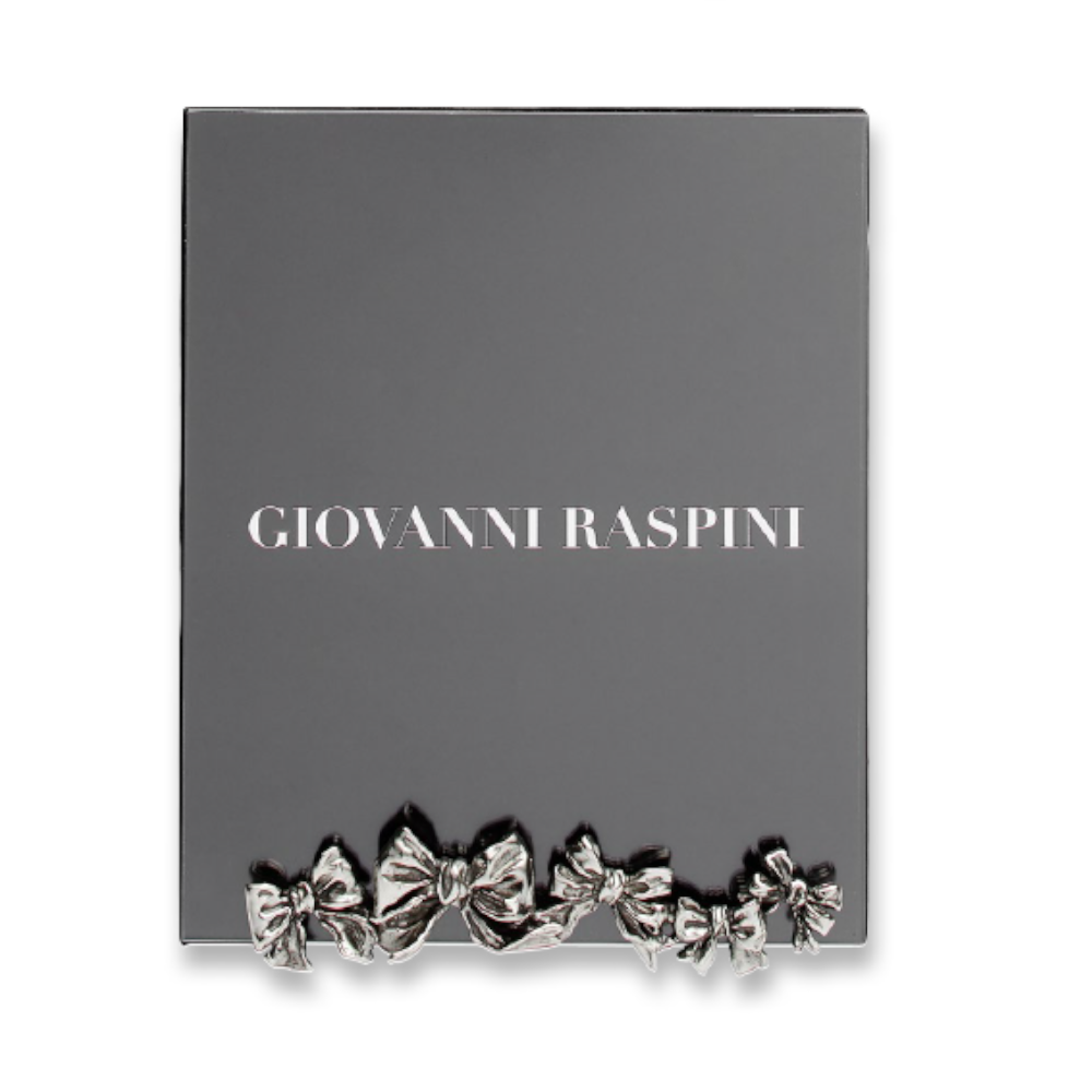 Giovanni Raspini Glass Bows 16x20см белая бронза B0686